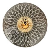 Vintage lampshade in chiseled glass