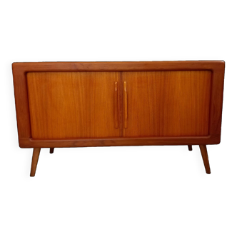 Danish sideboard in teak with tambour doors