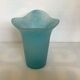 Vase corolle pâte de verre bleu