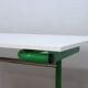 1960s Bieffeplast vintage green metal frame desk