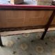 Bistro bench - red skaï brasserie 1900