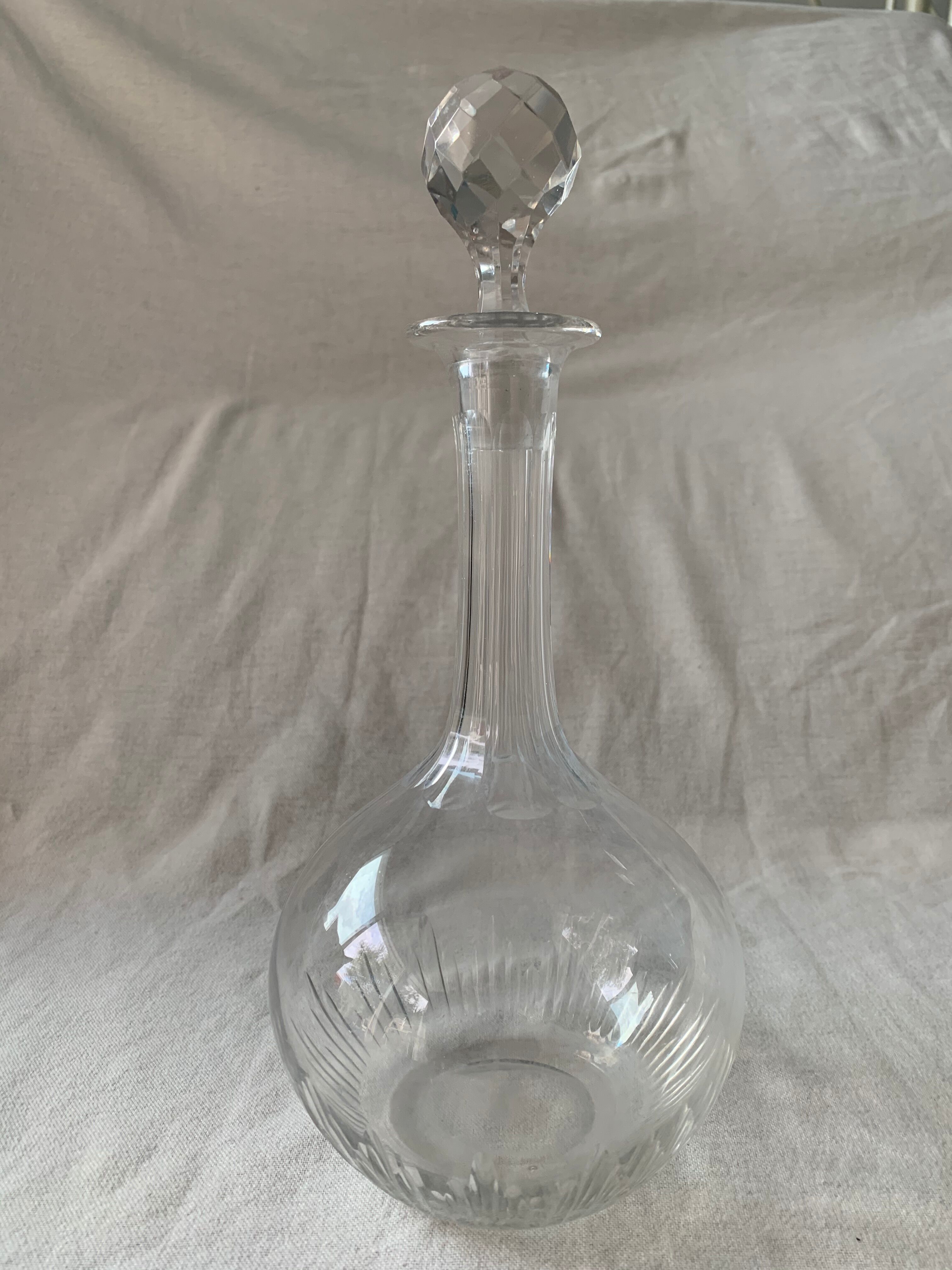 Old wine carafe with cork