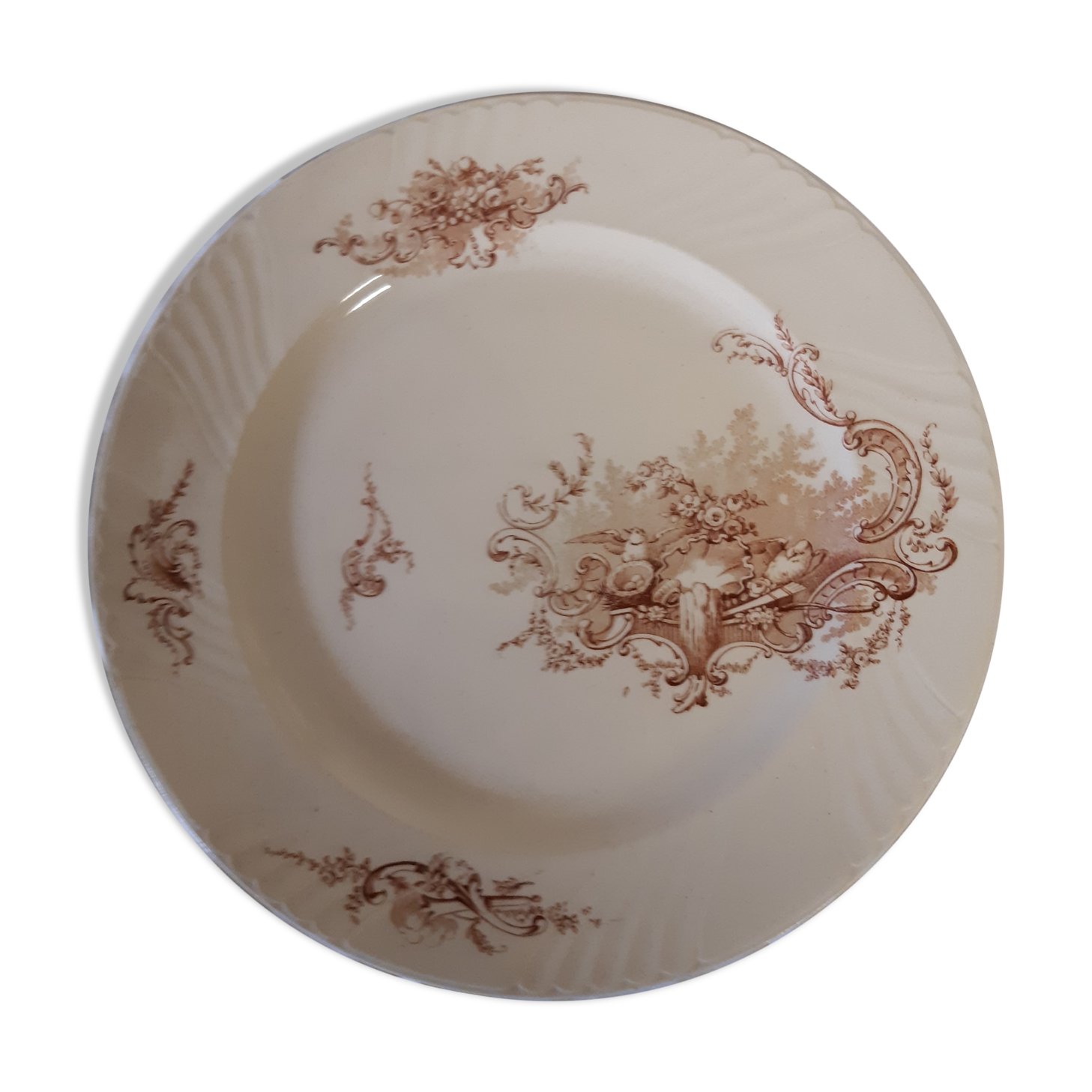 2 plates in Lunéville earthenware