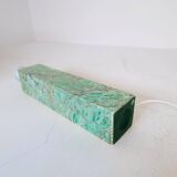 Mid-century green marble table lamp by Bergbom, Sweden, 1960s.