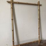 Golden bamboo frame with gold leaf
