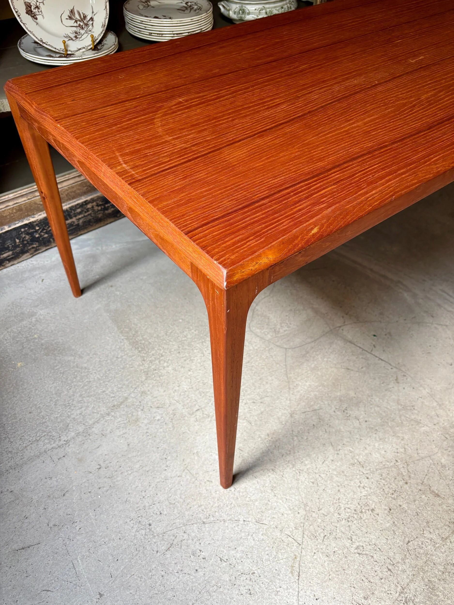 Scandinavian teak coffee table attributed to Johannes Andersen, circa 1960.