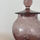 Purple bubble glass candy box – Biot style – hand-blown glass