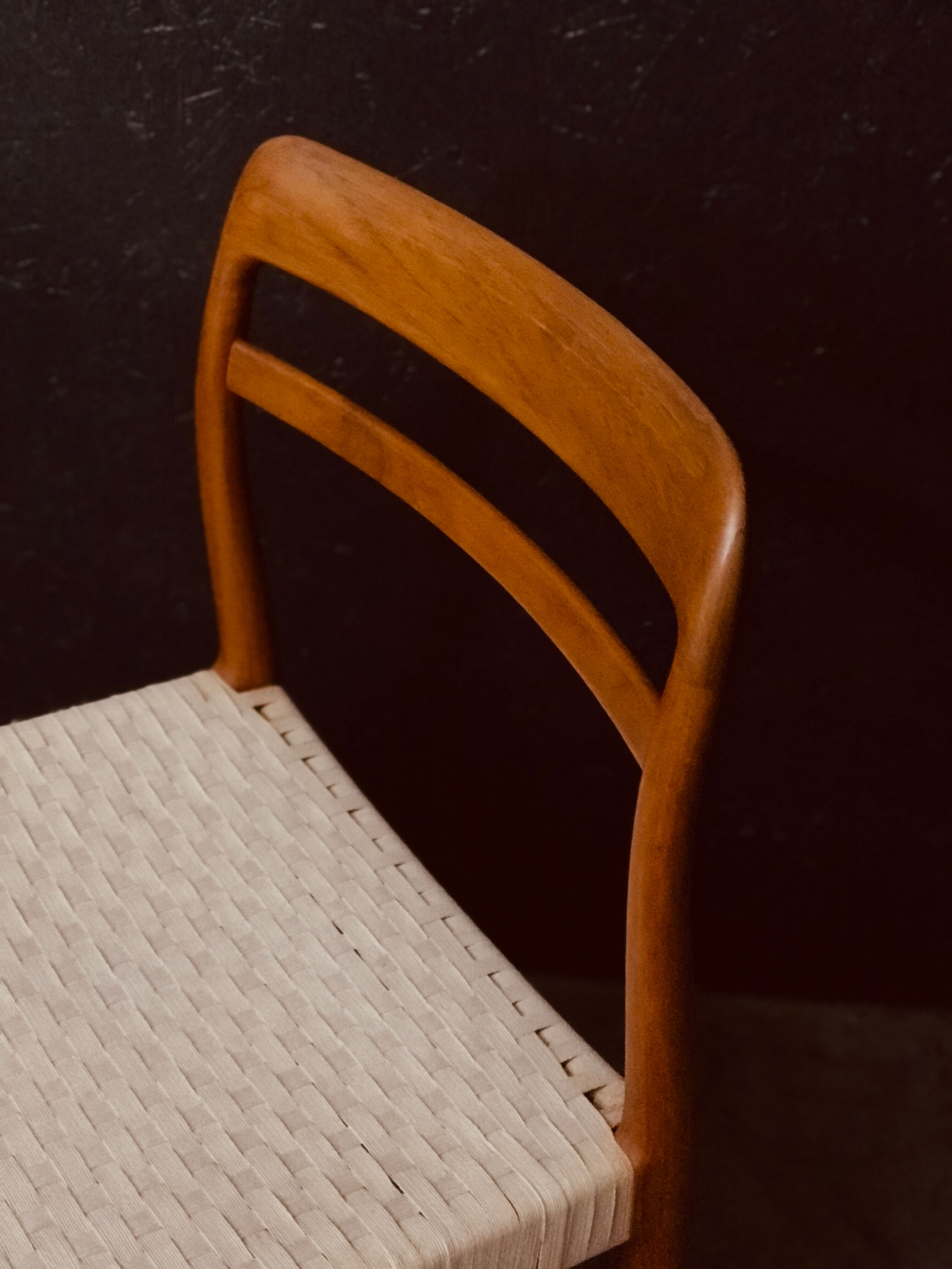 Set of 6 Norwegian Teak Dining Chairs by Alf Aarseth in teak.