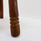Rustic tripod stool with a triangular seat, 1960s.