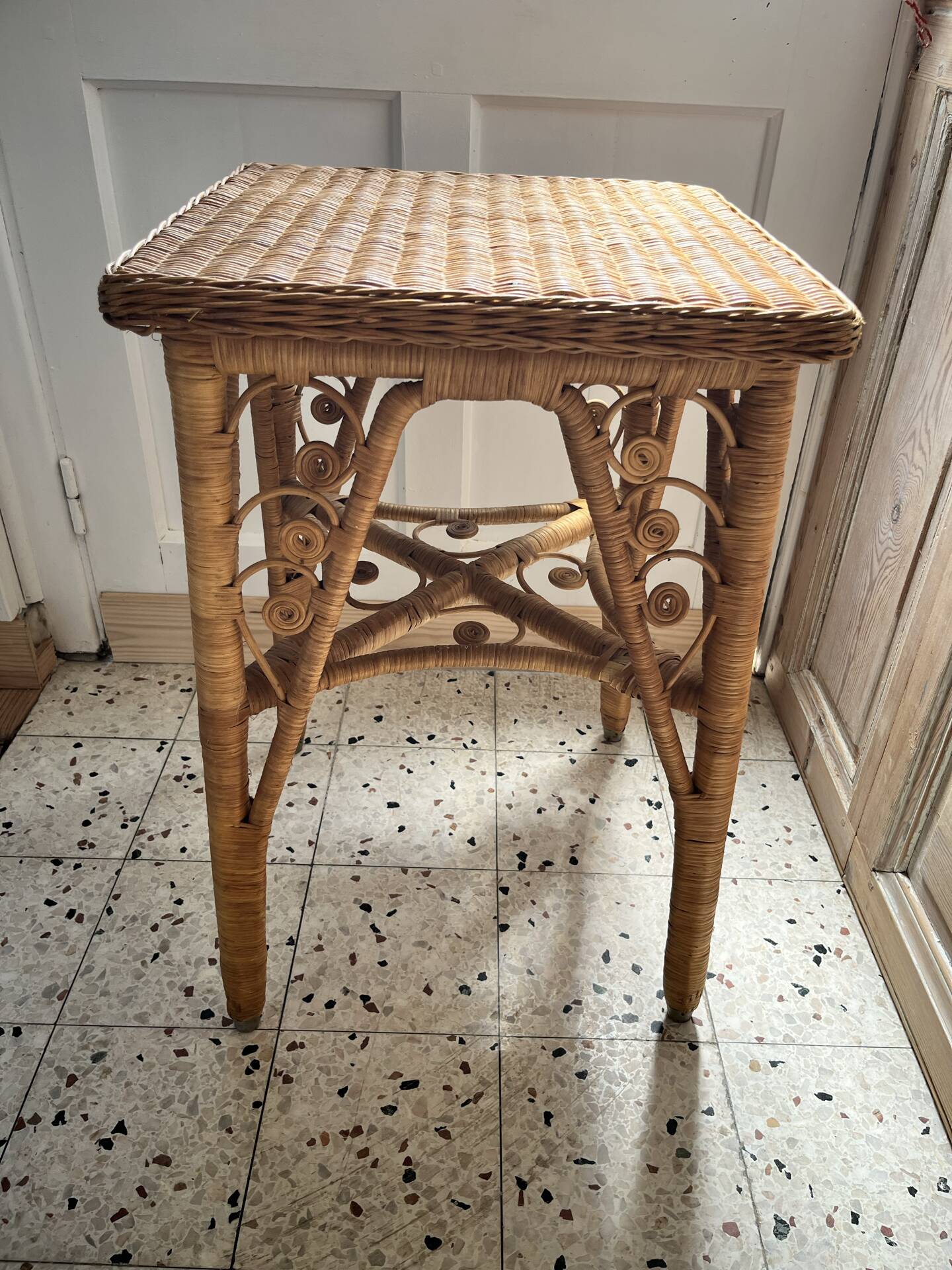 Peacock side table