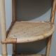 Bamboo and rattan corner shelf