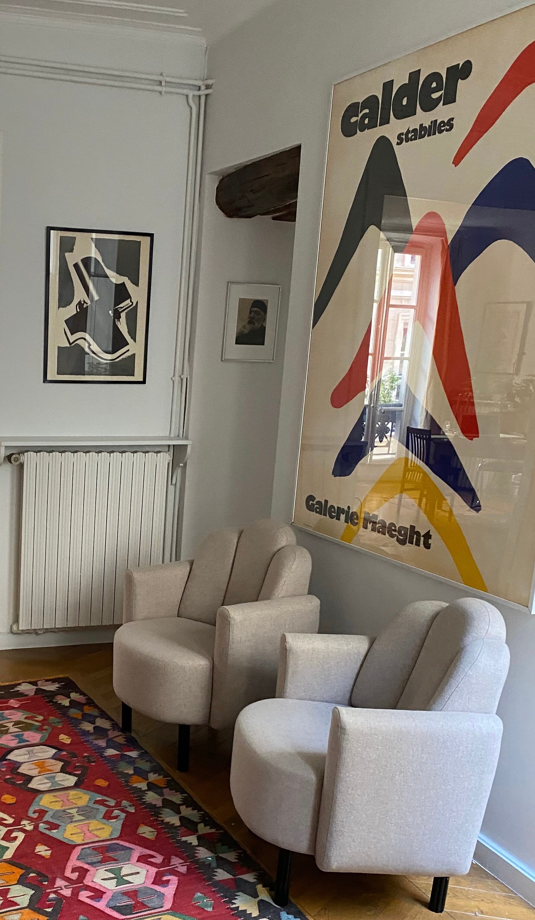 Alexander Calder lithographic poster, "Stabiles", Maeght Gallery