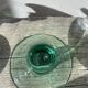 Coupe sur pied en verre soufflé