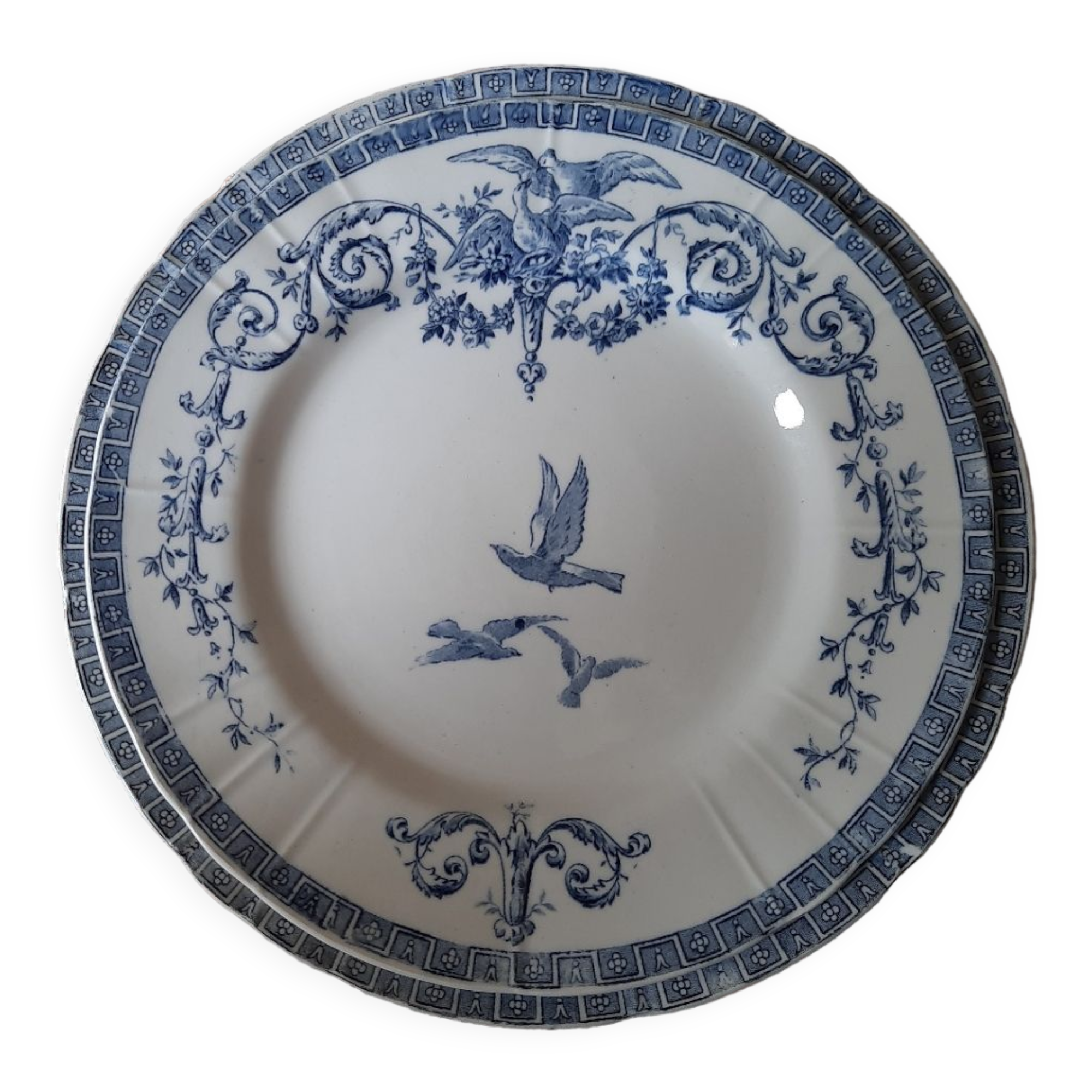 Plate gien marie Antoinette