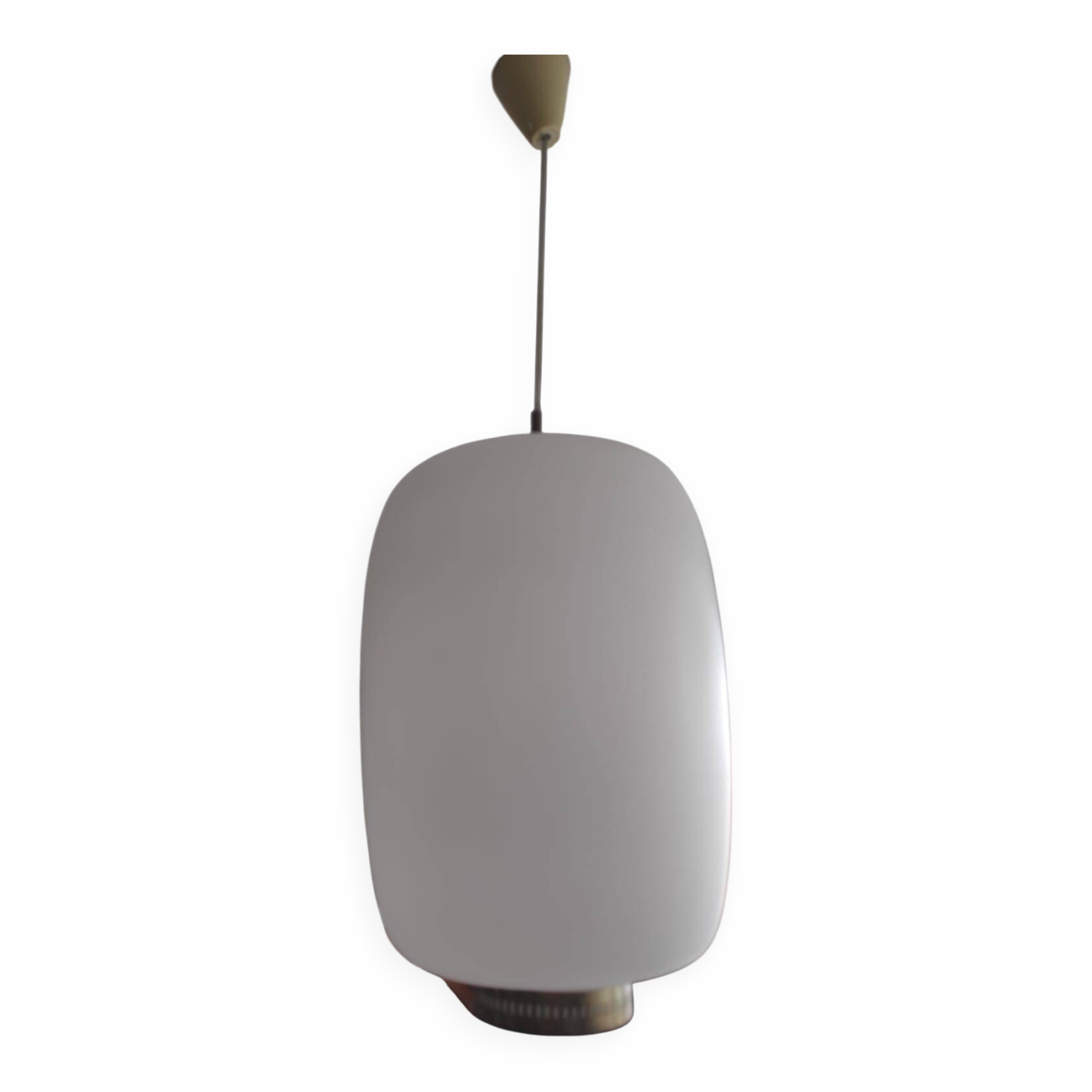 Luminaire plafonnier designer Bent Karlsby années 60 (Kina grand modèle)