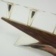 mid century modern CANDLE HOLDER silver-colored metal and wood 1950s 1960s