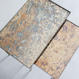 Églomisé glass nesting tables in neoclassical style, Belgium, 1960s