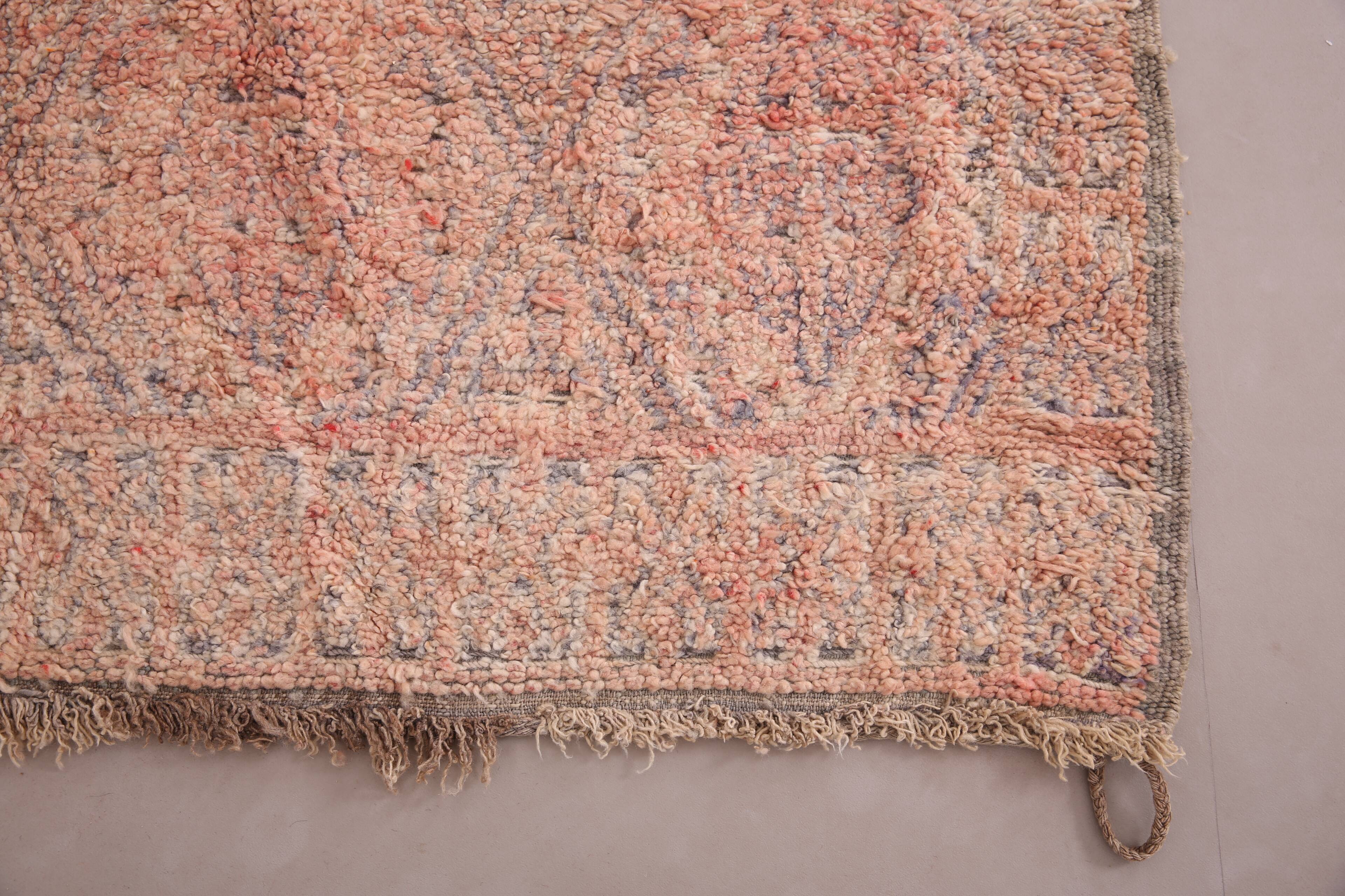 Pink Vintage Beni Mguild Rug 201 CM X 340 CM - tapis berber