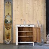 White patinated Parisian sideboard