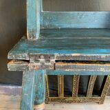 Polychrome wooden step stool