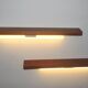 Pair of Danish teak shelves with wall lights, 1960s