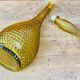 Italian carafe Empoli amber yellow 1970s