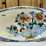 Ancien ravier Gien coq pivoines 1938/1960