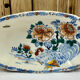 Old Gien rooster peony dish 1938/1960