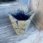 Vintage 1960s ceramic vase, Fat Lava, Clamecy