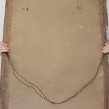 Louis XVI style pedimented mirror