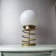 Seventies golden spiral lamp 1970