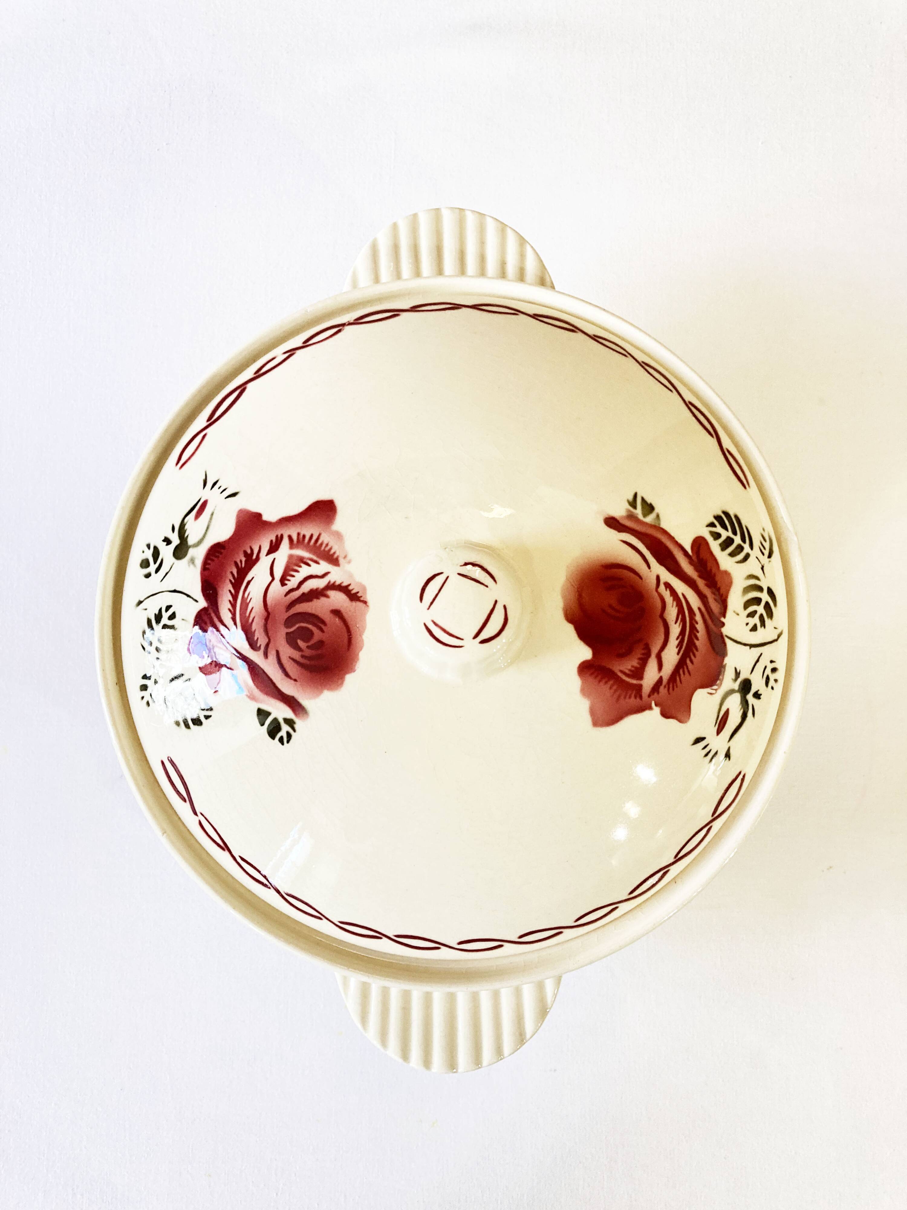 Soup tureen/vegetable dish, Germaine model, Badonviller