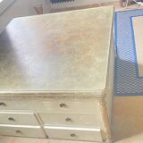 Old wooden workshop furniture – tabletop