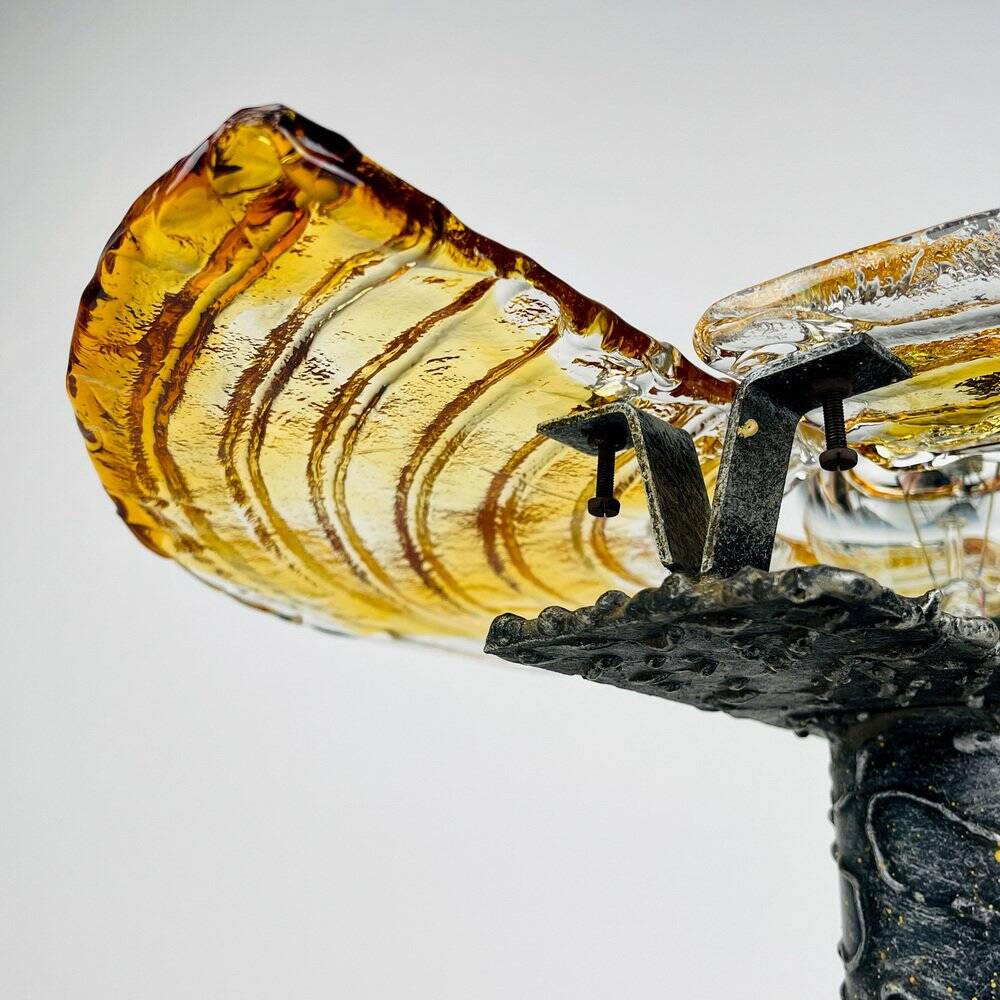 Vintage Brutalist wall light, Italy, 1970s