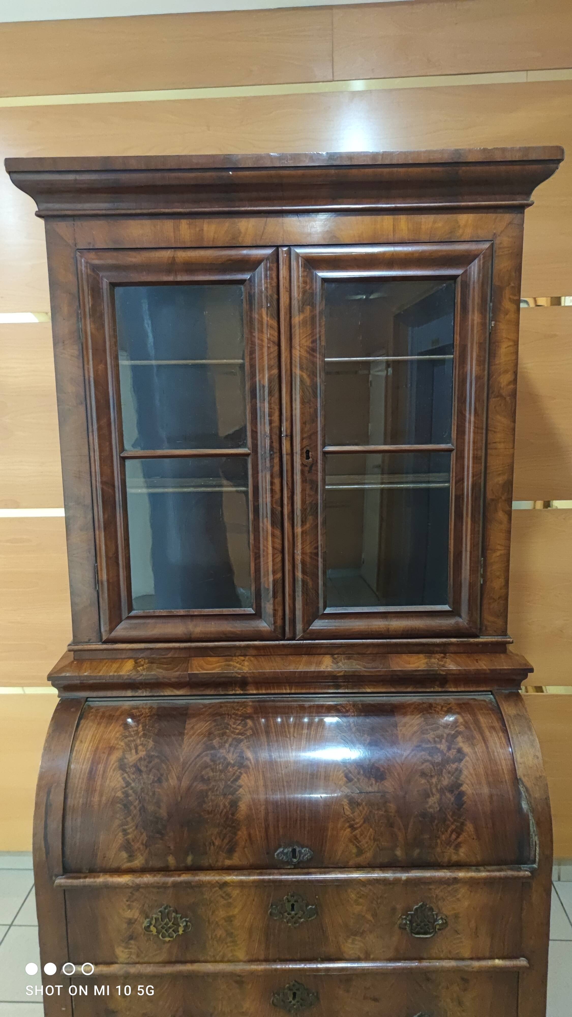 Victorian mahogany library desk, circa 1820