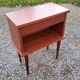 Bedside of the 60s in mahogany conical feet
