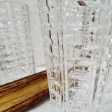 Chiseled glass vase 1960s