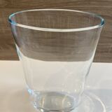 Elegant Oval Vase or Tealight Holder in Crystal Glass Decorative Art