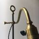 Old with opaline gooseneck desk lamp