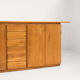 Solid Elm & Brass Sideboard by Romanutti, Italy, 1970s