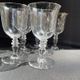 Baccarat – glasses size n°2 - art nouveau - blown plain crystal - service vence