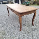 Table de ferme XVIIIème style Louis XV en merisier