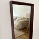 Scandinavian teak mirror — 123 x 32 cm
