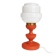 Vintage orange opaline lamp – 1970s – Space Age style