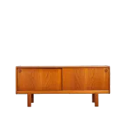 Teak sliding door enfilade by H.W. Klein, Denmark, 1960s