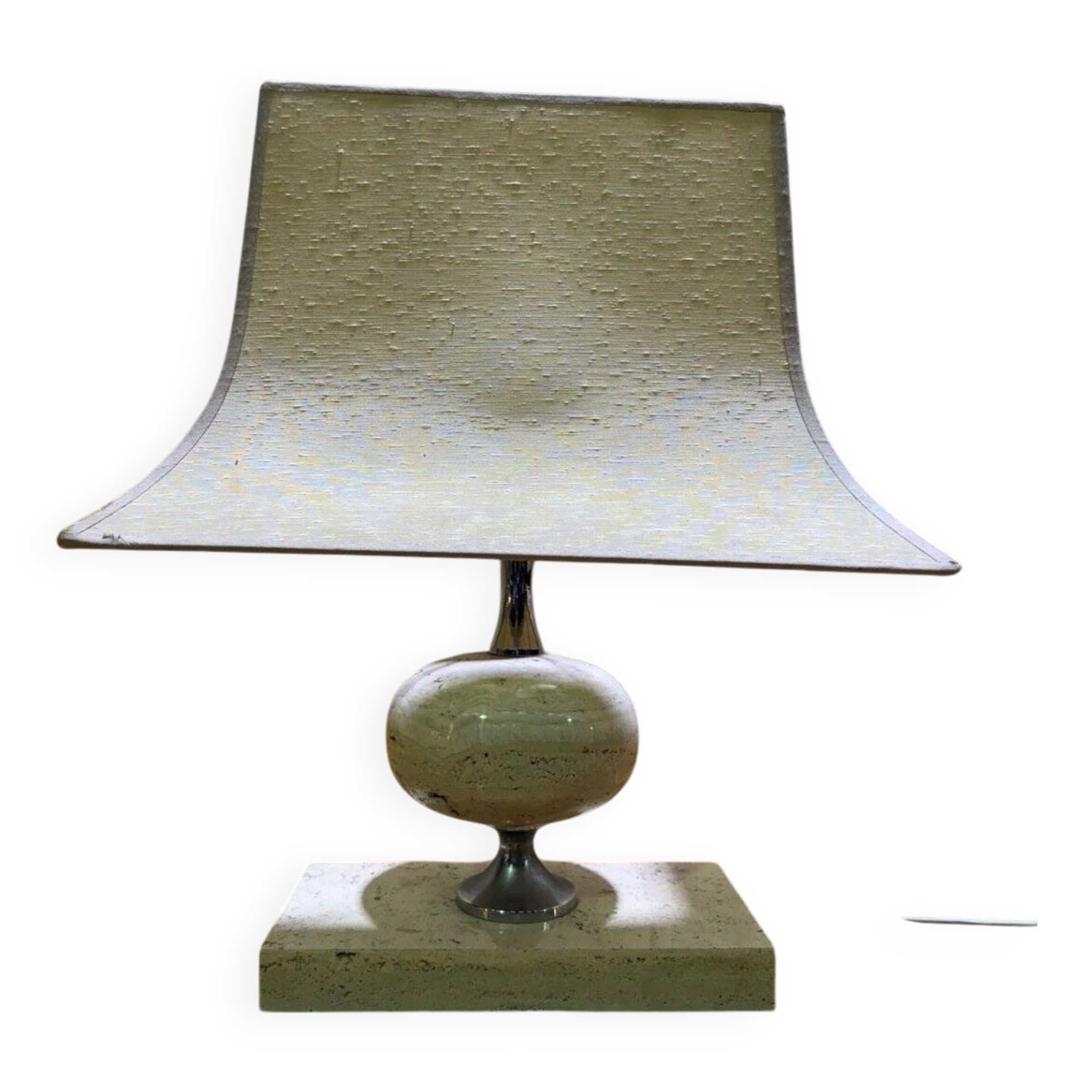 Travertine lamp