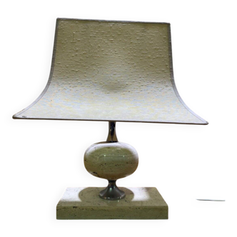Travertine lamp