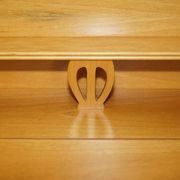 Art Nouveau desk attributed to Carlo Zen 1902 in mottled maple.