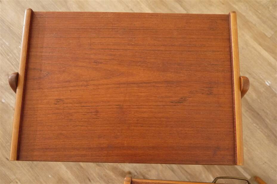 Paire de chevets vintage scandinave en teck