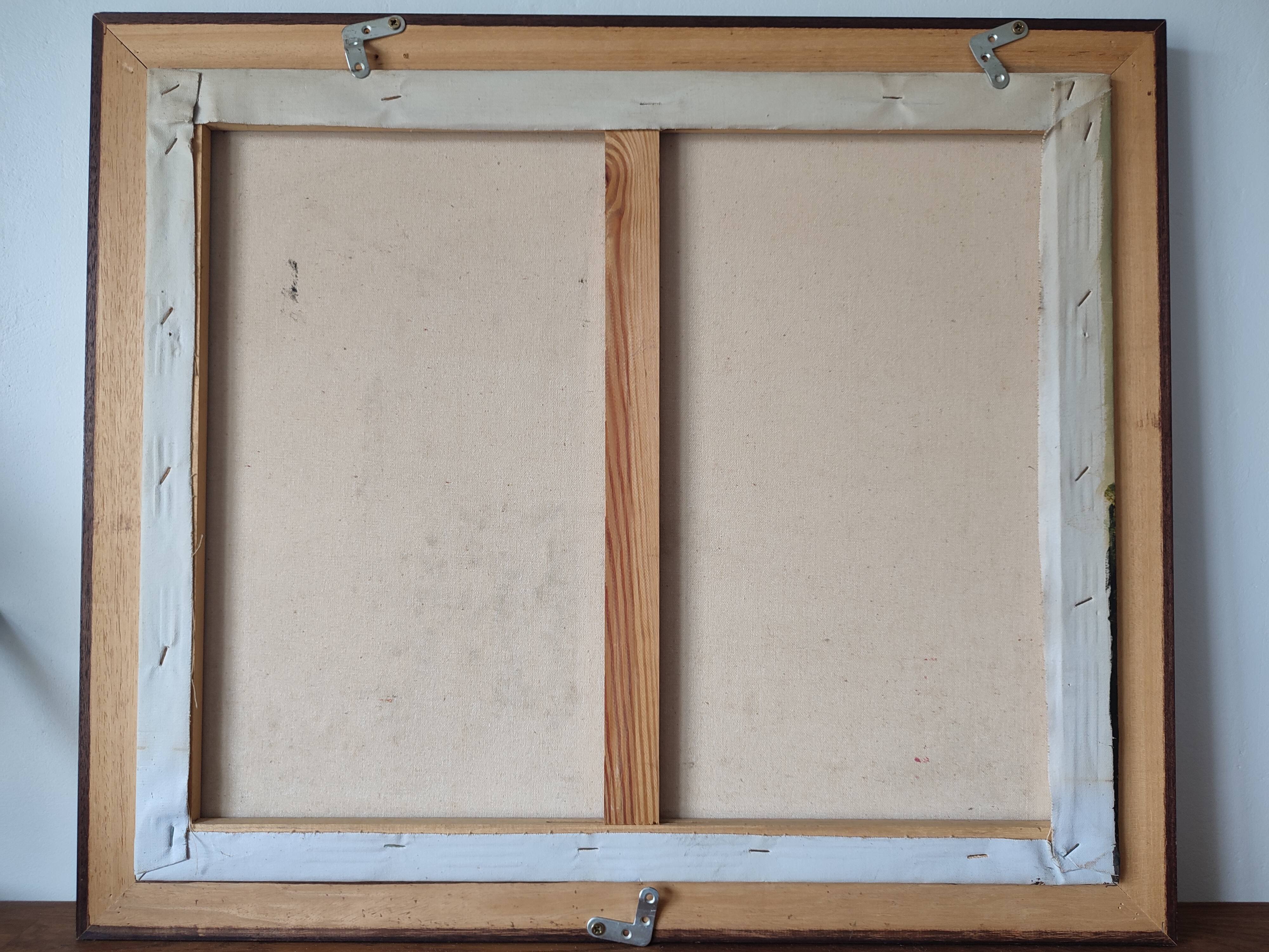 Oil painting on canvas signed Rossini